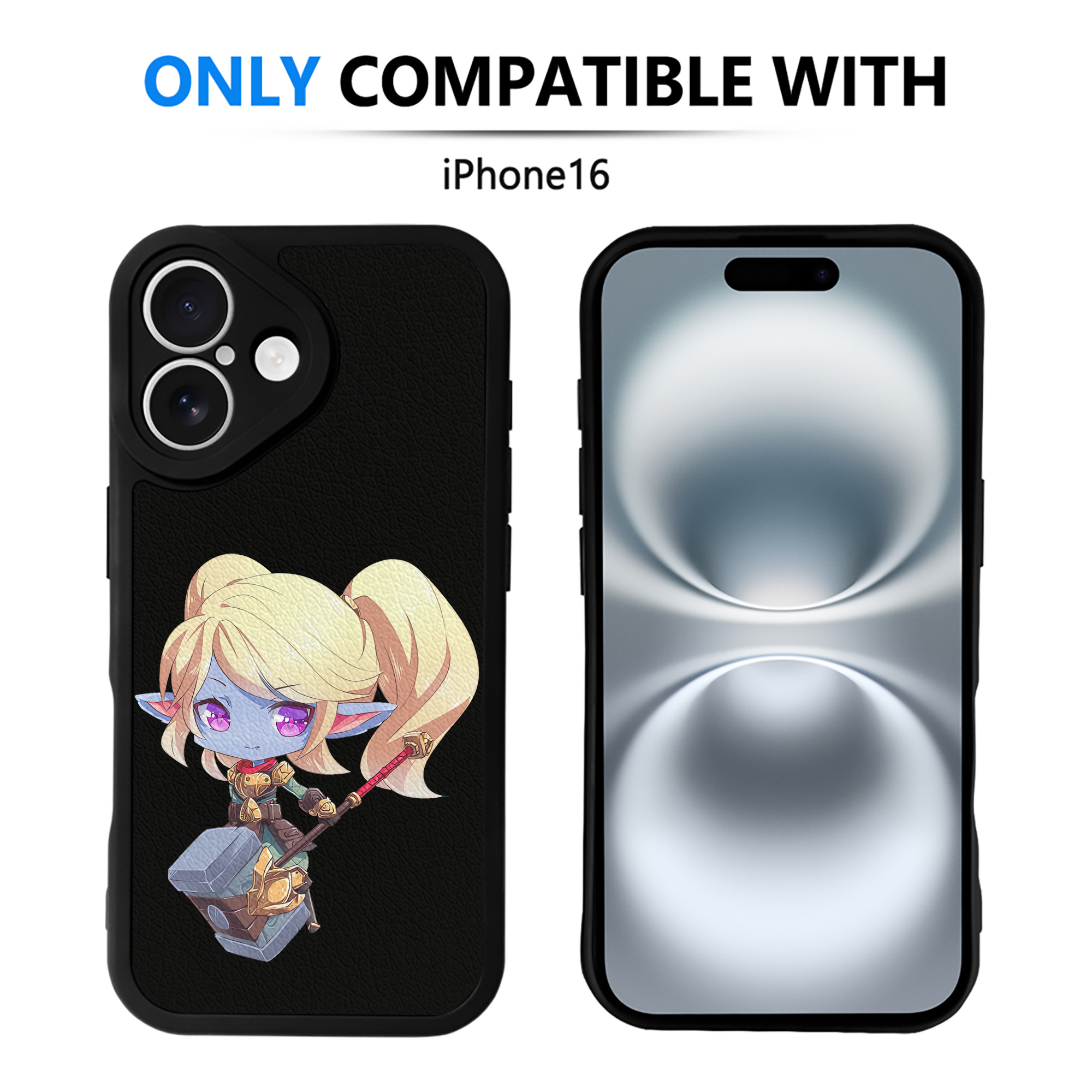 リーグ・オブ・レジェンド League of Legends LOL 【iPhone 16シリーズ対応】シリコンスマホケース（レザー調） 材質：シリコン